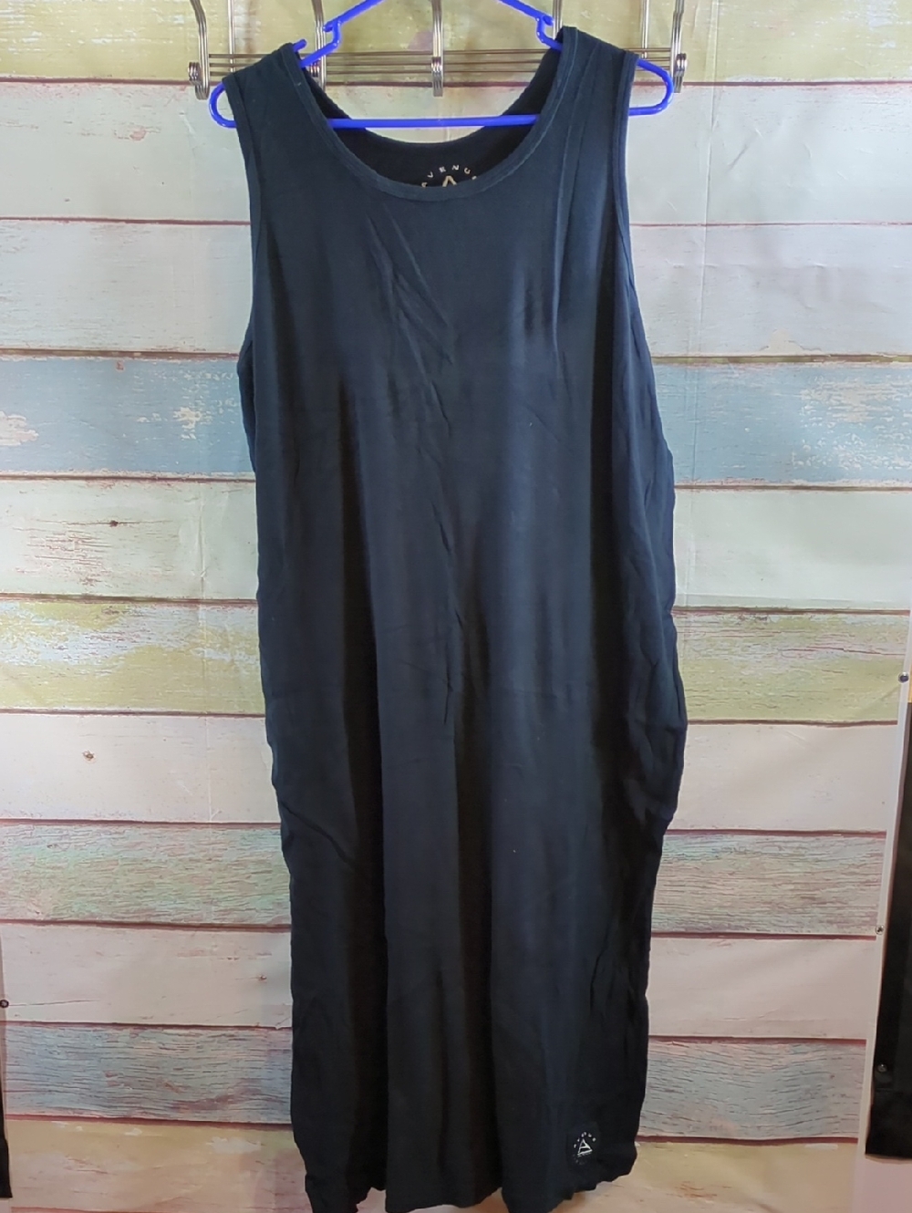 Avenue Women's Black Sleeveless Maxi Dress - Classic Tank Style